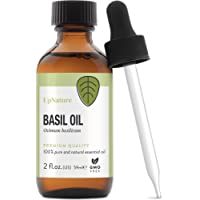 UpNature Basil Essential Oil - 100% Natural & Pure , Undiluted, Premium Quality Aromatherapy Oil- Basil Oil for Skin…