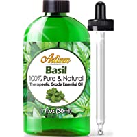Artizen Basil Essential Oil (100% Pure & Natural - Undiluted) Therapeutic Grade - Huge 1oz Bottle - Perfect for…