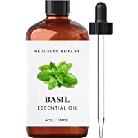 Brooklyn Botany Basil Essential Oil – 100% Pure and Natural – Therapeutic Grade Essential Oil with Dropper - Basil Oil…