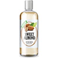 Sweet Almond Oil, 100% Pure, Premium Therapeutic Grade by Healing Solutions