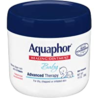 Aquaphor Baby Healing Ointment - Advance Therapy for Diaper Rash, Chapped Cheeks and Minor Scrapes - 14 Oz Jar