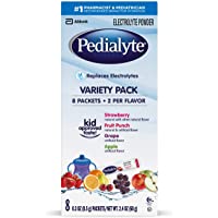 Pedialyte Electrolyte Powder, Electrolyte Drink, Variety Pack, Powder Sticks, 0.3 Oz, 8 Count