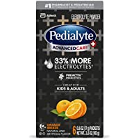 Pedialyte AdvancedCare Plus Electrolyte Powder, with 33% More Electrolytes and PreActiv Prebiotics, Orange Breeze…