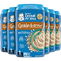 Gerber Baby Cereal 2nd Foods, Grain & Grow, Multigrain, 16 Ounce (Pack of 6)
