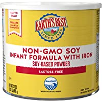 Earth's Best Plant Based Baby Formula, Soy Based Powder Infant Formula with Iron, Lactose Free, Non-GMO, Omega-3 DHA and…