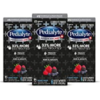 Pedialyte AdvancedCare Plus Electrolyte Powder, with 33% More Electrolytes and PreActiv Prebiotics, Berry Frost…