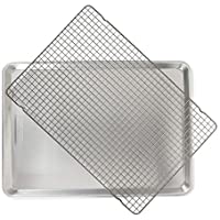 Nordic Ware 2 Pc Naturals Big Sheet W/Oven Safe Nonstick Grid, 1 Pack, Aluminum