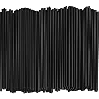 5 Inch Coffee & Cocktail Stirrers / Straws [1000 Count] Disposable Plastic Sip Stir Sticks - Black