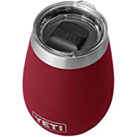 YETI Rambler 10 oz Wine Tumbler, Vacuum Insulated, Stainless Steel with MagSlider Lid, Harvest Red