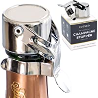 Champagne Stoppers by Kloveo - Patented Seal (No Pressure Pump Needed) Made in Italy - Professional Grade WAF Champagne…