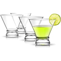 JoyJolt 4-Piece Afina Cocktail Glasses Set, Martini Glasses- 8-Ounces