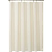 AmazerBath Plastic Shower Curtain Liner, 72 x 72 Inches Beige EVA 8G Thick Bathroom Shower Curtains with Heavy Duty…