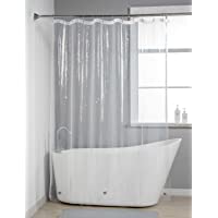 AmazerBath Clear Shower Curtain Liner, 72x72 PEVA 3G Shower Liner, Plastic Curtain Shower Liner with Magnets and 12…