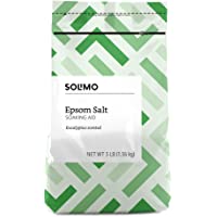 Amazon Brand - Solimo Epsom Salt Soaking Aid, Eucalyptus Scented, 3 Pound