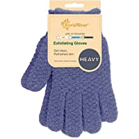 Evridwear Exfoliating Dual Texture Bath Gloves for Shower, Spa, Massage and Body Scrubs, Dead Skin Cell Remover, Gloves…