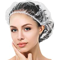 Auban 30PCS Disposable Shower Caps, Larger & Thicker Waterproof Shower Caps, Plastic Hair Caps for Women, Spa, Home Use…