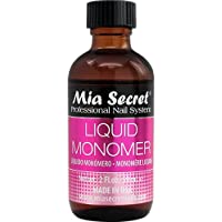 2 oz Mia Secret Liquid Monomer - Professional Acrylic Nail Liquid for Acrylic Powder - EMA monomer - Nail Monomer liquid…
