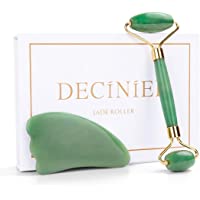 Deciniee Jade Roller for Face - 100% Real Natural Jade Face Roller and Gua Sha Massage Skin Care Tool - Anti Aging Jade…