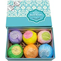 Bath Bombs Ultra Lux Gift Set - 6 XXL Fizzies with Natural Dead Sea Salt Cocoa and Shea Essential Oils - Best Gift Idea…
