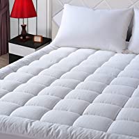 EASELAND Queen Size Mattress Pad Pillow Top Mattress Cover Quilted Fitted Mattress Protector Cotton Top 8-21" Deep…