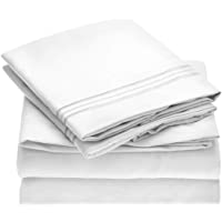 Mellanni Queen Sheet Set - Hotel Luxury 1800 Bedding Sheets & Pillowcases - Extra Soft Cooling Bed Sheets - Deep Pocket…