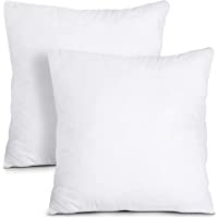 Utopia Bedding Throw Pillows Insert (Pack of 2, White) - 18 x 18 Inches Bed and Couch Pillows - Indoor Decorative…