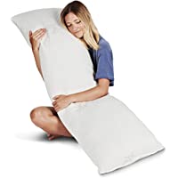 Snuggle-Pedic Full Body Pillow for Adults - GreenGuard Gold Certified 20 x 54 Long Pillow w/ Shredded Memory Foam & Kool…