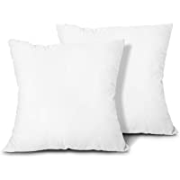 Edow Throw Pillow Inserts, Set of 2 Lightweight Down Alternative Polyester Pillow, Couch Cushion, Sham Stuffer, Machine…