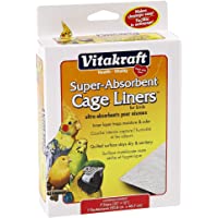 Vitakraft 512071 7-Pack Super Absorbent Cage Liners for Birds, 20" X 18"