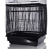 Tamu style Bird Cage Seed Catcher, Large, Stretchy Form Fitting Mesh Skirt Cover for Parrot Enclosures, Light and…