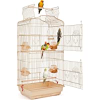 Yaheetech 36" Portable Hanging Medium Size Bird Cage for Small Parrots Cockatiels Sun Quaker Parakeets Green Cheek…