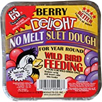 C&S No Melt Suet Dough Delights for Wild Birds, 12 Pack