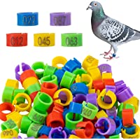 MEWTOGO 100Pcs Chicken Birds Leg Rings- Colorful Numbered Chicken Birds Identification Leg Bands Poultry Leg Bands Clip…