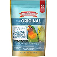 The Missing Link Original Veterinarian Formulated Captive Bird Superfood Supplement Powder - for Plumage, Energy…