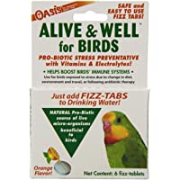 OASIS #80070 Alive and Well, Stress Preventative & Pro-Biotic Tablets for Birds
