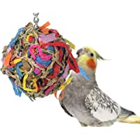 Sweet Feet and Beak Super Shredder Ball - Bird Cage Accessories to Keep Your Bird Busy Foraging for Hidden Treasures…
