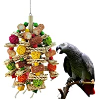 RF-X Parrot Toys, Natural Corn cob Chewing Bird Toys, Macaws, African Grey Parrots and Various Amazon Parrot Bird cage…