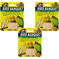 Zoo Med Laboratories Bird Banquet Fruit Mineral Blocks, Small (3 Pack)