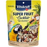 Vitakraft Fresh Super Fruit Cocktail Tropical Treat for Parrots & Birds, 20 oz