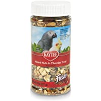 Kaytee Fiesta Mixed Nuts And Cherries Treat For Pet Birds, 8-Oz Jar