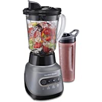 Hamilton Beach 58181 Blender to Puree, Crush Ice, and Make Shakes and Smoothies, 40 Oz Glass Jar, 6 Functions + 20 Oz…
