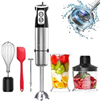 FUMONCHY Immersion Blender, Multifunctional 800W Hand Blender for Baby Food Sauces Soup, Stick Blender with 500ml Food…