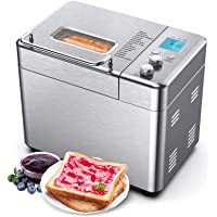 Bread Maker Machine, Home Bakery Breadmaker with Auto Fruit Nut Dispenser 2.2lbs/1000g Loaf Capacity, 15 Digital…