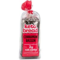 Kiss My Keto Bread — Cinnamon Raisin Low Carb Bread (2g-Net) | Sugar Free, 5g Protein / Slice, Low Calorie Bread Loaf…