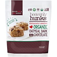 Heavenly Hunks Organic Oatmeal Cookies - On-The-Go Breakfast and Snack Bars - Best for Kids and Adults (Oatmeal Dark…