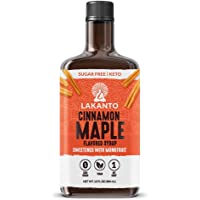 Lakanto Sugar Free Cinnamon Maple Syrup - Monkfruit Sweetener, Keto Diet Friendly, Vegan, 1g Net Carbs, Pancakes…