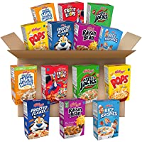 Kellogg's Breakfast Cereal, Variety Pack, Kids Breakfast, Assortment Varies, Single Serve (48 Boxes)