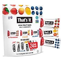 That's it. Mini Fruit Bars Variety (24 Pack) No Sugar Added, Plant-Based, Vegan & Gluten Free, Breakfast Bar, Paleo, for…