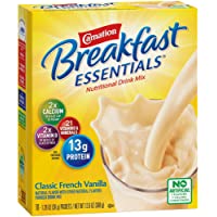 Carnation Breakfast Essentials Powder Drink Mix, Classic French Vanilla, 10 Count Box of Packets (Pack of 6) (Packaging…