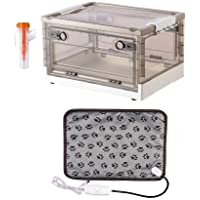 TML Puppy Nebulization Box, Kitten Nebuliser Box Pet Incubation Brooder with Nebuliser Kit Pet Atomization Nursery…